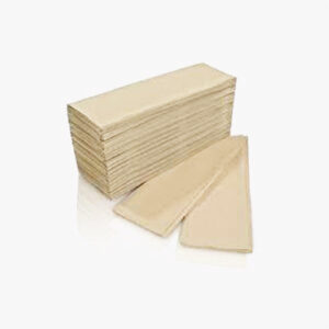 Toalla beige intercalada