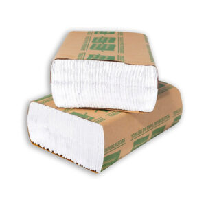 Toalla papel blanca intercalada